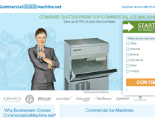 Tablet Screenshot of commercialicemachine.net
